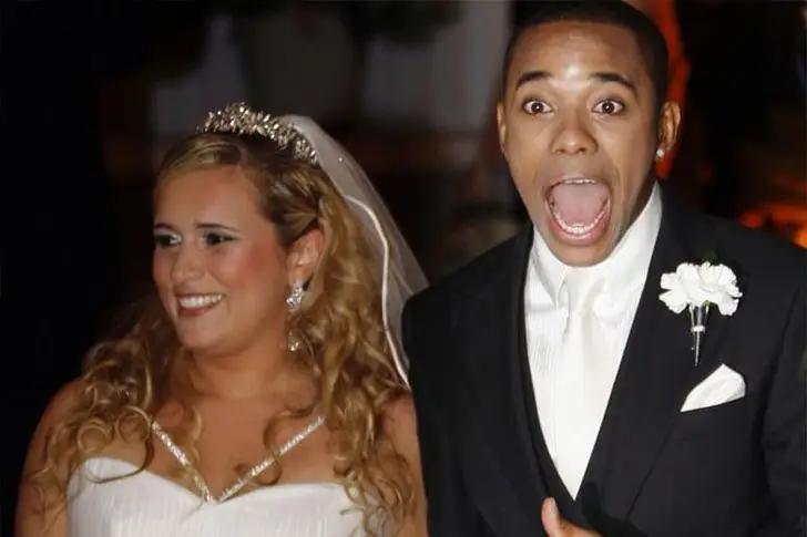 Robinho e Vivian Guglielmetti