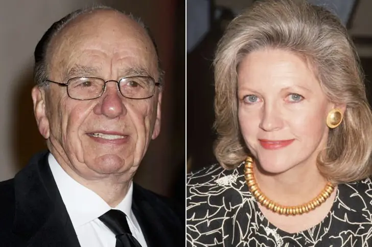 RUPERT (91)Y ANNA MURDOCH (78)-DESGASTE POR EL TIEMPO
