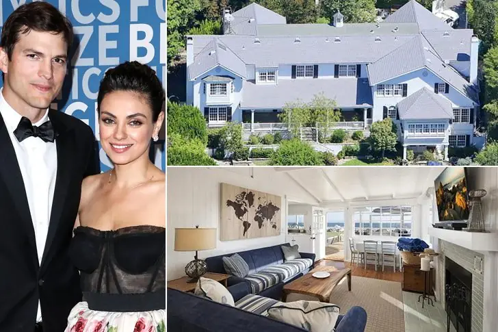 Ashton Kutcher et Mila – Une villa à Beverly Hills