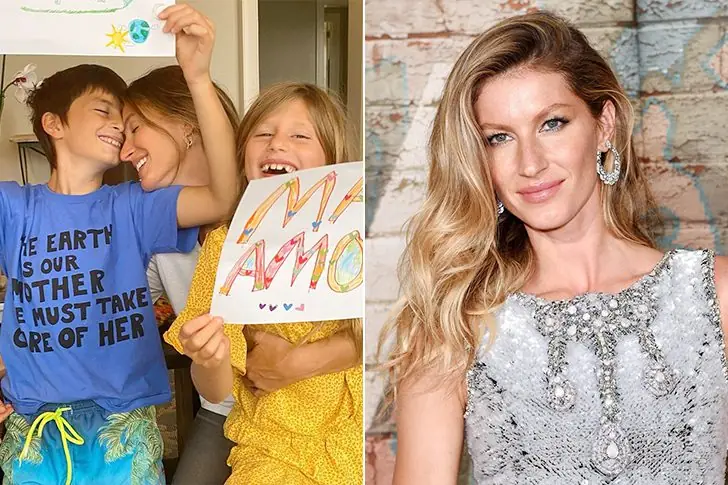 Benjamin e Vivian – filhos de Gisele Bündchen