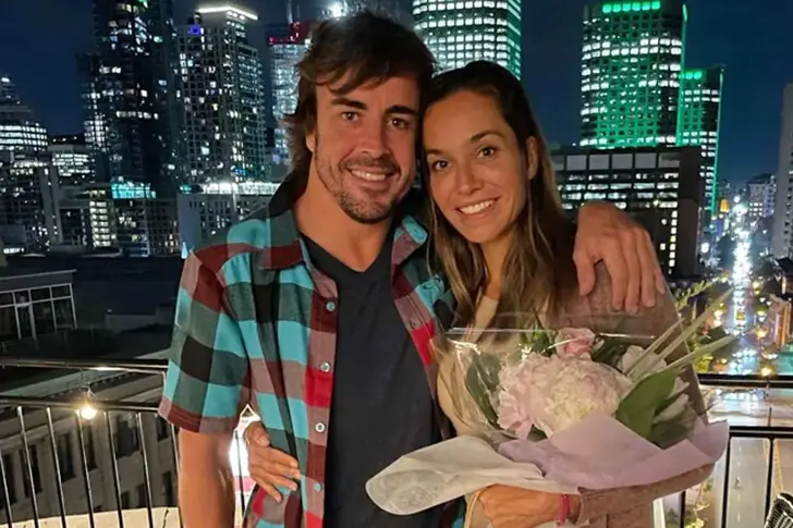 Fernando Alonso y Andrea Schlager