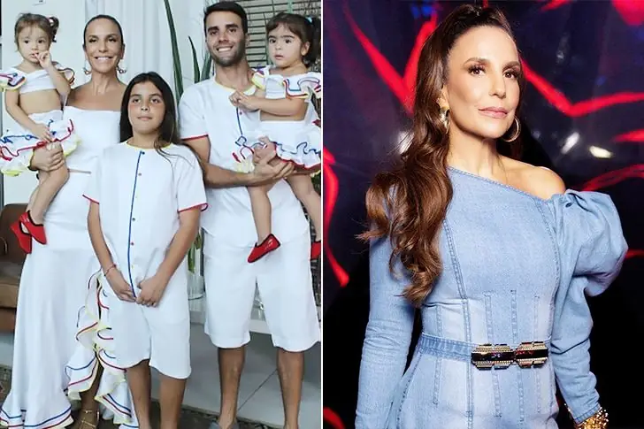 Marcelo, Helena e Marina – filhos de Ivete Sangalo