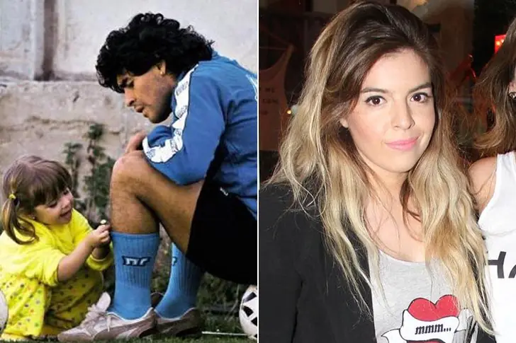 Diego Maradona – Dalma Maradona (Born in 1987)