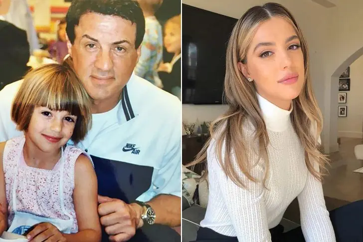 Sylvester Stallone – Sistine Stallone (Born in 1998)