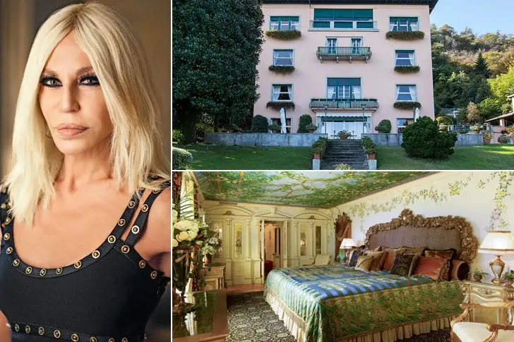 Donatella Versace,68 anni – Lago Maggiore – 5,6 milioni di dollari