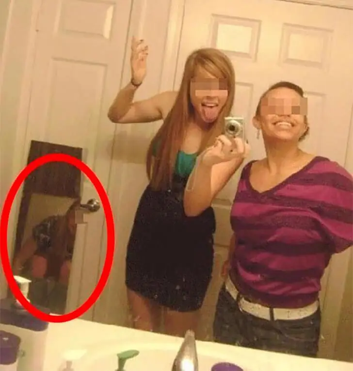 The Visible Toilet Guest in the Selfie