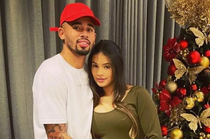 Gabriel Jesus e Raiane Lima