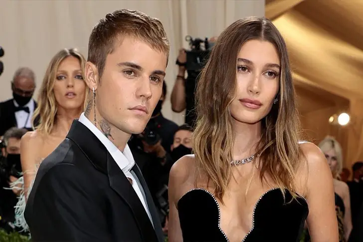Justin Bieber – 29 years old (2022) and Hailey Bieber – 26 years old (2022) – Together Since 2018