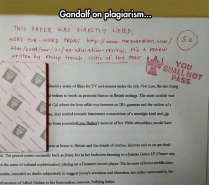 Gandalf Caught Him Red-Handed