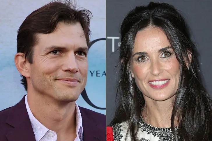 ASHTON KUTCHER (44) Y DEMI MOORE (59) – ÉL NO ESTABA FELIZ