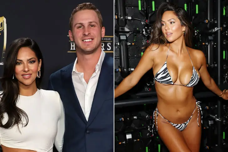 Jared Goff and Christen Harper (Model and Actress)