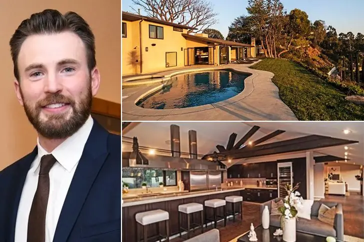Chris Evans, 41 anni – Hollywood Hills- 3,5 milioni di dollari