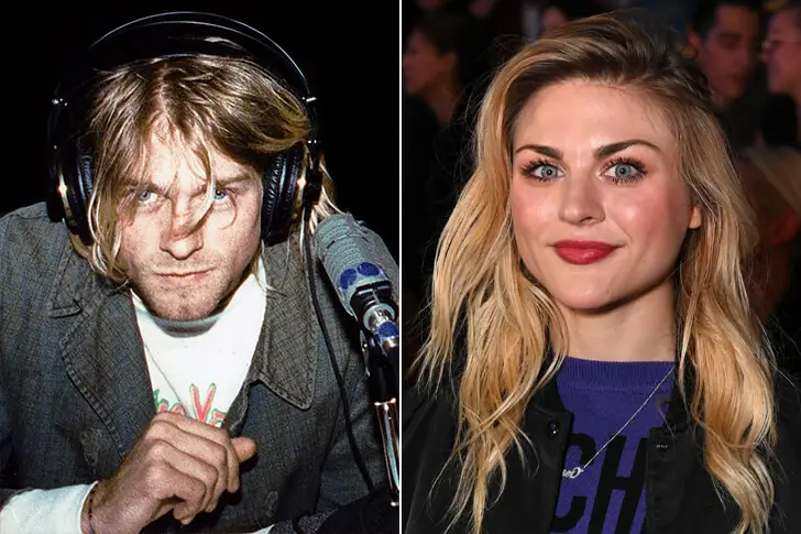 KURT COBAIN (27) – TOCHTER FRANCES BEAN COBAIN (31)