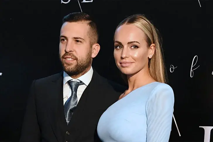 Jordi Alba (37 años) y Romarey Ventura (37 años) – 6 años juntos