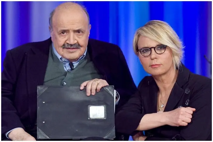 MARIA DE FILIPPI (60) e MAURIZIO COSTANZO (83)- 27 anni insieme